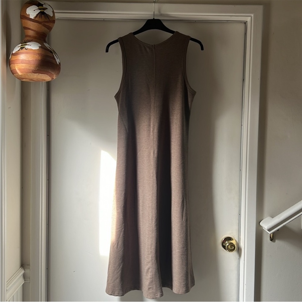 Neutral Midi Tank Dress Womens Size: Medium (M)